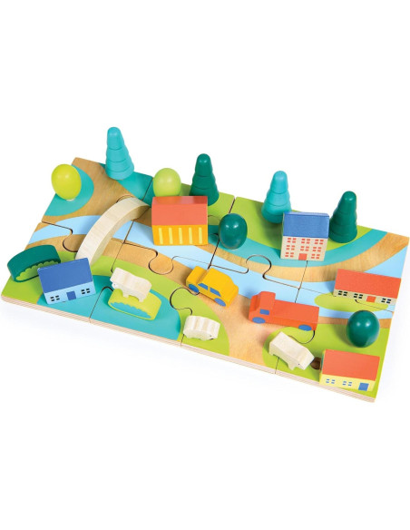 Juego de Madera Tiny Town Mentari - 29 Piezas para Niños 3+ Juego de Madera Tiny Town Mentari - 29 Piezas para Niños 3+