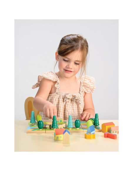 Juego de Madera Tiny Town Mentari - 29 Piezas para Niños 3+ Juego de Madera Tiny Town Mentari - 29 Piezas para Niños 3+
