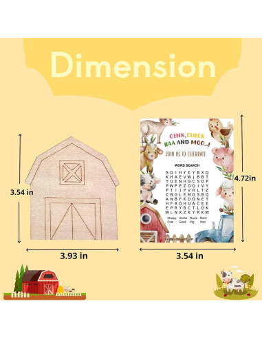 Kit de Pintura de Granja GEECOZYLIFE 24 Piezas Animales