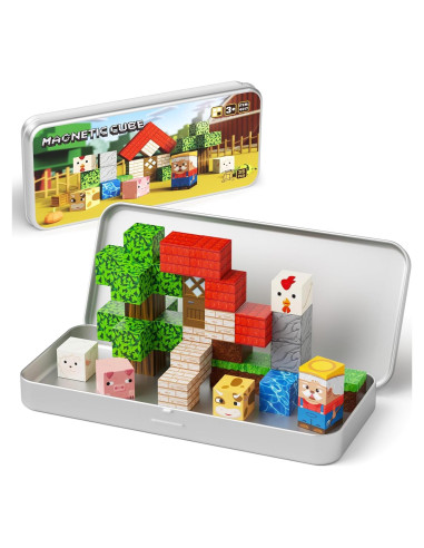 Juguetes de Viaje Magnéticos Hunloot - 35PCS Animales de Granja