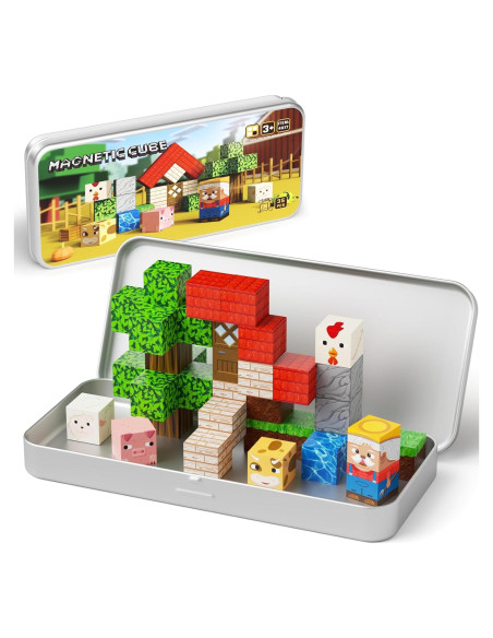 Juguetes de Viaje Magnéticos Hunloot - 35PCS Animales de Granja Juguetes de Viaje Magnéticos Hunloot - 35PCS Animales de Granja
