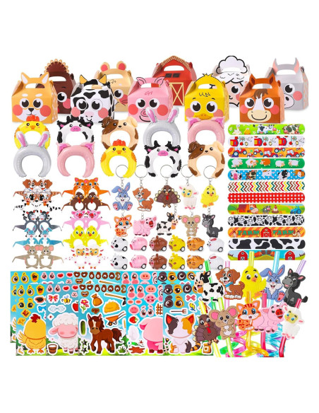 Conjunto de Fiesta de Animales de Granja YUJUN 86PCS Conjunto de Fiesta de Animales de Granja YUJUN 86PCS