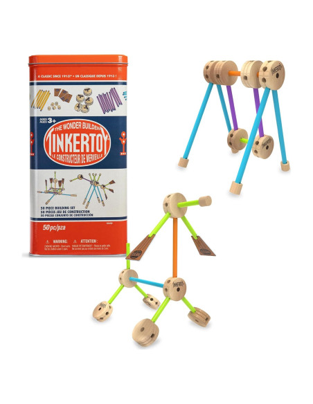 Juego de Construcción Retro TINKERTOY - 50 Piezas Juego de Construcción Retro TINKERTOY - 50 Piezas