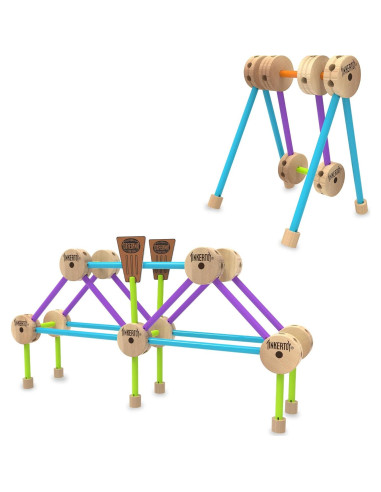Juego de Construcción Retro TINKERTOY - 50 Piezas