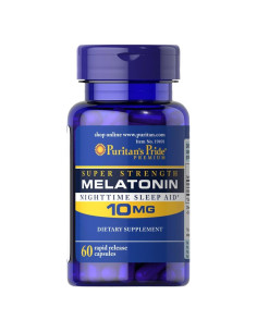 Suplemento de Melatonina Puritan's Pride 10mg 60 Cápsulas