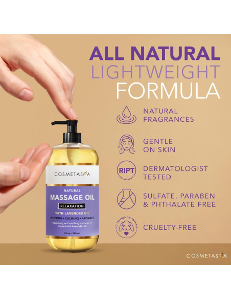 Aceite de Masaje Relajante Cosmetasa 100% Natural 421g Aceite de Masaje Relajante Cosmetasa 100% Natural 421g