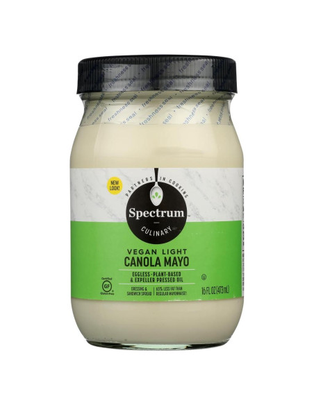 Mayonesa Vegana Ligera de Canola Spectrum Naturals 454 g Mayonesa Vegana Ligera de Canola Spectrum Naturals 454 g