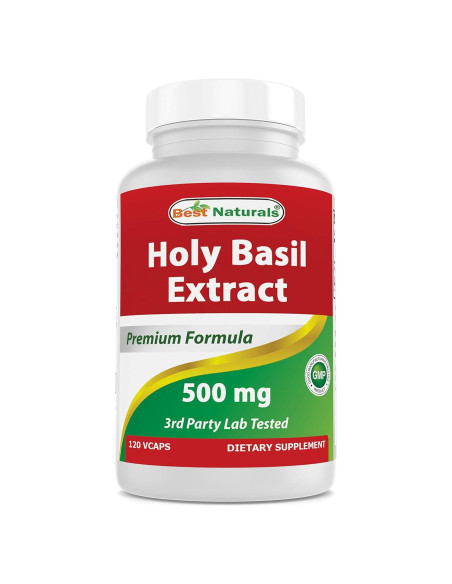 Albahaca Sagrada 500 mg 120 Cápsulas Vegetales Mejores Naturales Albahaca Sagrada 500 mg 120 Cápsulas Vegetales Mejores Naturales