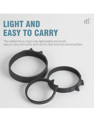 Anillo de Enfoque de Goma eTone para Lentes 44mm a 57mm