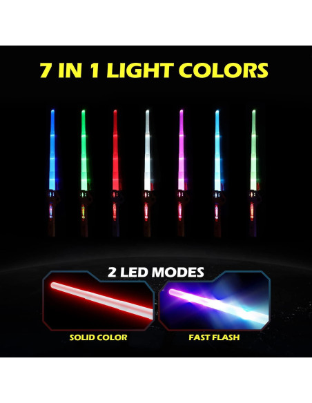 Sable de Luz Expandible ANNDOFY RGB 7 Colores 78.7 cm Sable de Luz Expandible ANNDOFY RGB 7 Colores 78.7 cm