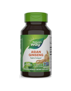 Ginseng Asiático Nature's Way 1120mg 50 Cápsulas Veganas