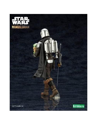Estatua ARTFX+ Kotobukiya The Mandalorian y Grogu 1:10