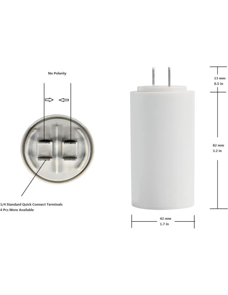 Capacitor 55 MFD para abridor de puerta de garaje LiftMaster Capacitor 55 MFD para abridor de puerta de garaje LiftMaster