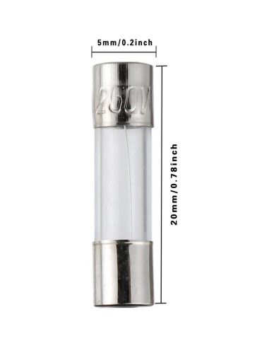 Kit de Surtido BOJACK: 10 Portafusibles + 150 Fusibles 5x20mm