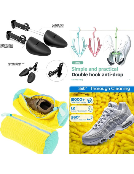 Bolsa para Lavar Zapatos Unbloo - Juego de 8 Piezas, 360 Bolsa para Lavar Zapatos Unbloo - Juego de 8 Piezas, 360