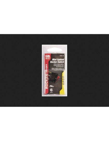 Interruptor Mini-Rocker Eléctrico Gardner Bender GSW-48, 13A 120V Interruptor Mini-Rocker Eléctrico Gardner Bender GSW-48, 13A 120V
