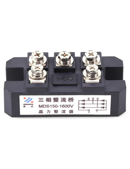 Rectificador de puente de diodo trifásico Jadeshay 150A 1600V Rectificador de puente de diodo trifásico Jadeshay 150A 1600V