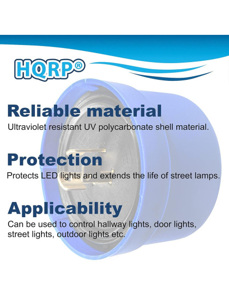 Sensor de Fotocélula HQRP 2-Pack Interruptor Luz Exterior 1000W Sensor de Fotocélula HQRP 2-Pack Interruptor Luz Exterior 1000W