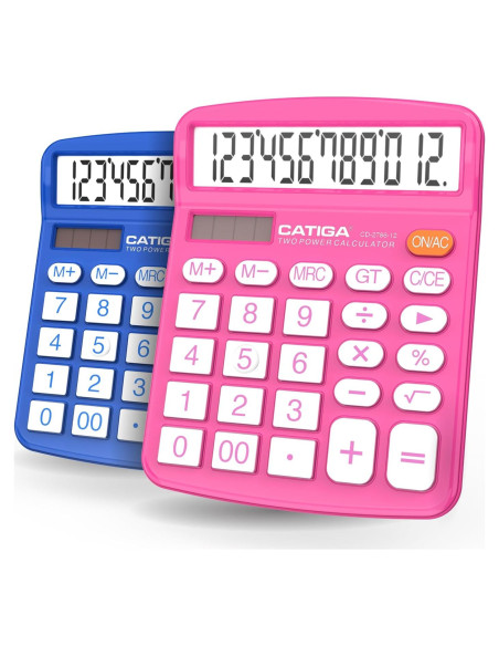 Calculadora de Escritorio Catiga CD-2786 12 Dígitos LCD Doble Alimentación Calculadora de Escritorio Catiga CD-2786 12 Dígitos LCD Doble Alimentación
