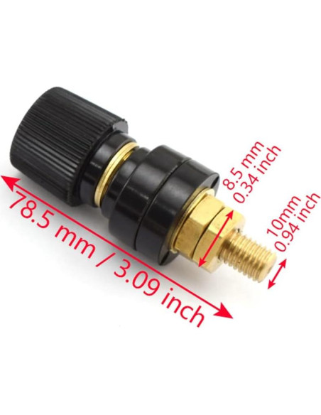 Conectores de Poste de Batería SDTC Tech 3/8" M10 Cobre 2 Pcs Conectores de Poste de Batería SDTC Tech 3/8" M10 Cobre 2 Pcs
