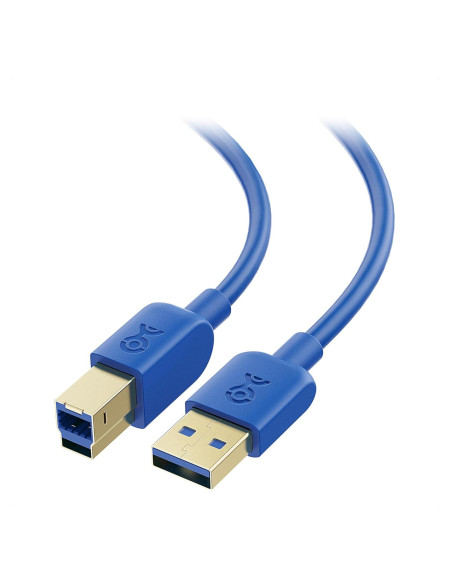 Cable USB 3.0 Corto 0.91m Cable Matters Tipo A a B Azul Cable USB 3.0 Corto 0.91m Cable Matters Tipo A a B Azul