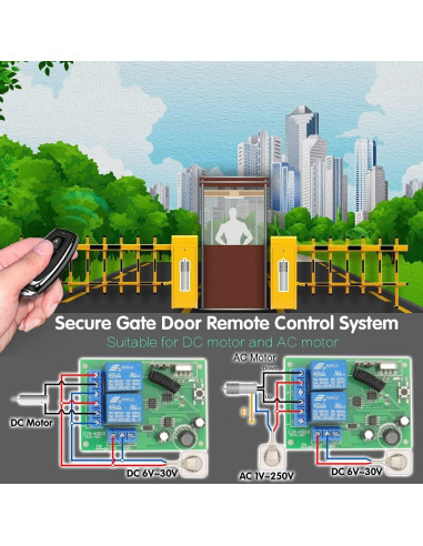 Interruptor Control Remoto Inalámbrico DieseRC 24V 10A 433Mhz