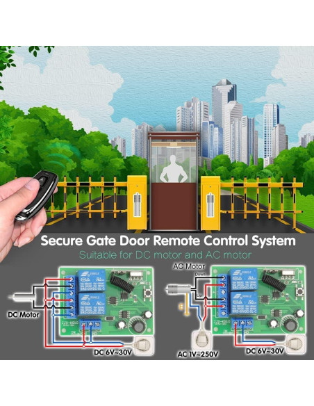 Interruptor Control Remoto Inalámbrico DieseRC 24V 10A 433Mhz Interruptor Control Remoto Inalámbrico DieseRC 24V 10A 433Mhz