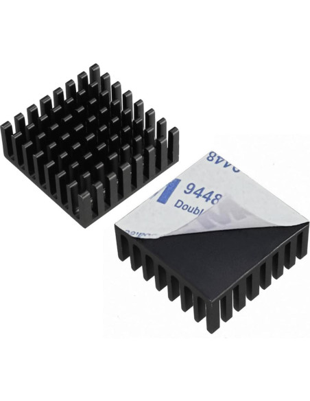 10 Disipadores de Calor Aluminio 25x25x10mm + Cinta 3M 10 Disipadores de Calor Aluminio 25x25x10mm + Cinta 3M