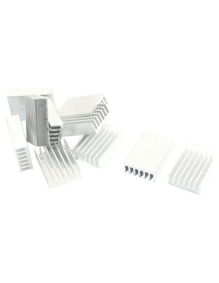 Disipador de Calor Aluminio uxcell 20x14x6mm 10 Pcs IC MOSFET Disipador de Calor Aluminio uxcell 20x14x6mm 10 Pcs IC MOSFET