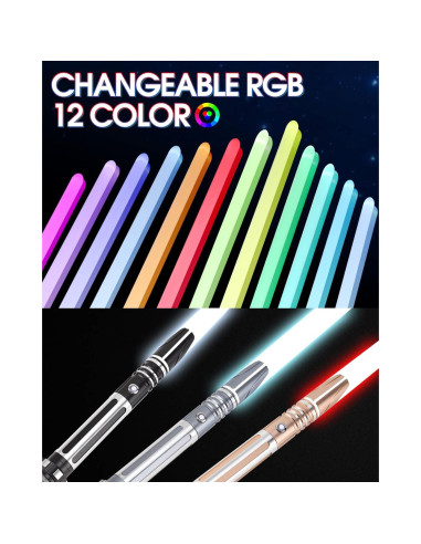 Sable de Luz RGB ANASABER S9 con Control de Movimiento 10 Sonidos