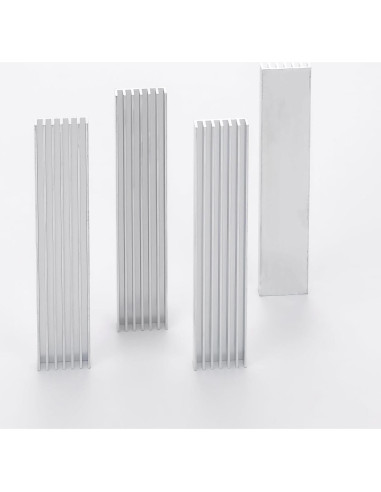 20 Disipadores de Calor Aluminio 100x20x6 mm Unxuey