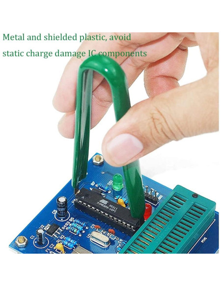Extractor de Chips IC Utoolmart 2 Pcs Antiestático 105mm Extractor de Chips IC Utoolmart 2 Pcs Antiestático 105mm