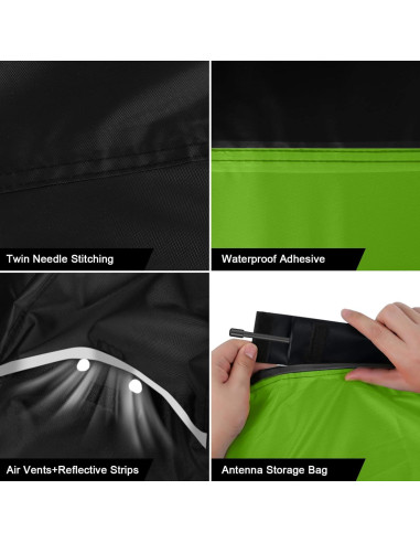 Cubierta de Moto Sportuli Impermeable para Kawasaki KLR 650