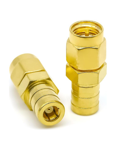 Adaptador Coaxial SMA Macho a SMB Hembra 2 Piezas Ahoaepy