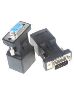 Adaptador VGA a RJ45 LM YN - 2 Pcs, Soporta 1080P
