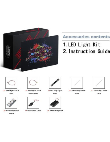 Kit de Luz LED BrickBling para Lego Caza TIE 75300