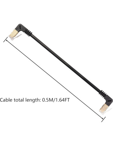Cable Ethernet Cat8 SinLoon 0.5M 40Gbps 2000Mhz Ángulo 90