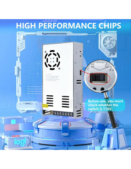 Fuente de Alimentación Conmutada 12V 50A 600W CONPEX Fuente de Alimentación Conmutada 12V 50A 600W CONPEX
