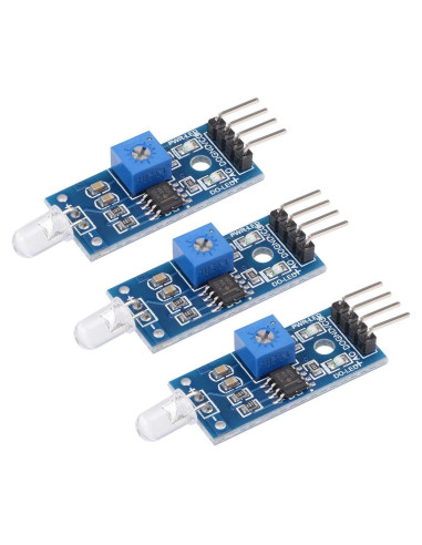 Módulo Sensor de Luz uxcell LM393 3pcs Salida Digital y Analógica