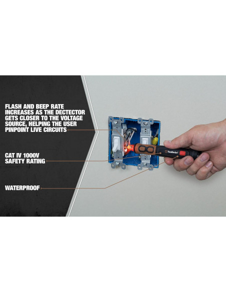 Probador de Voltaje AC Sin Contacto Southwire 40150N IP67 Probador de Voltaje AC Sin Contacto Southwire 40150N IP67
