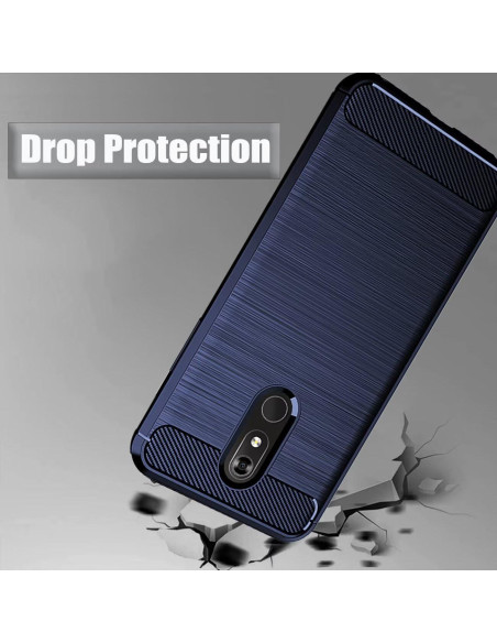 Funda delgada TPU para LG Stylo 5/5X/5 Plus - Azul Marino Funda delgada TPU para LG Stylo 5/5X/5 Plus - Azul Marino
