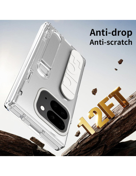 Funda Protectora YQODSZ para Google Pixel 9 Pro Fold Transparente Funda Protectora YQODSZ para Google Pixel 9 Pro Fold Transparente