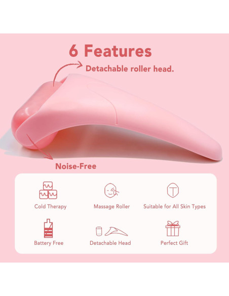 Rodillo de Hielo Huefull Rosa para la Cara - Cuidado Facial Rodillo de Hielo Huefull Rosa para la Cara - Cuidado Facial