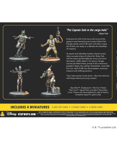 Paquete de Escuadra We Don't Need Their Scum Star Wars Shatterpoint
