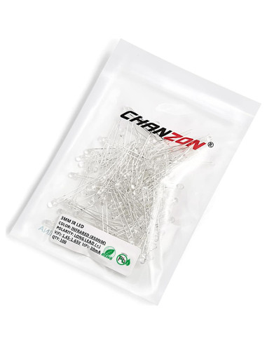 Diodos LED Infrarrojos 850nm CHANZON 100 Piezas 3mm
