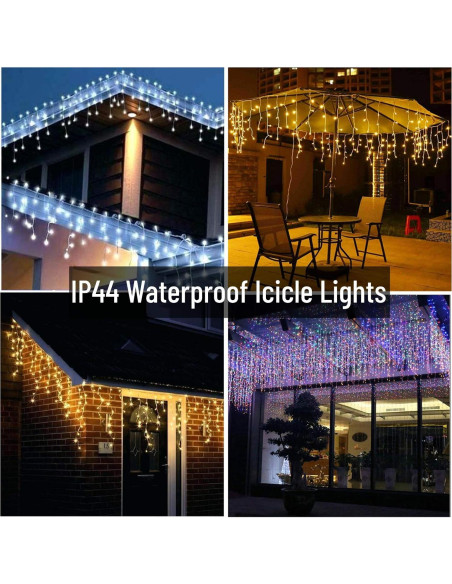 Luces de Hielo LED Toodour 9m RGB con Control Remoto 360 LEDs Luces de Hielo LED Toodour 9m RGB con Control Remoto 360 LEDs