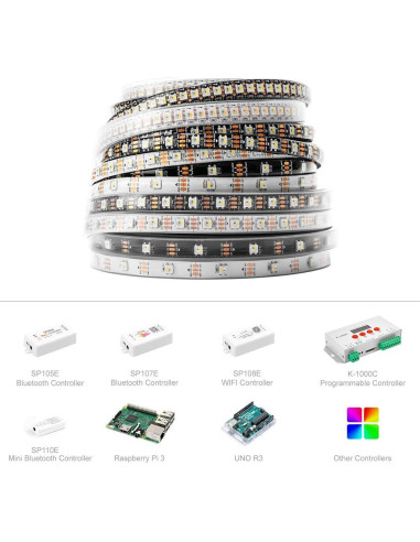 Tira LED RGBW BTF-LIGHTING SK6812 5m IP67 300 LEDs