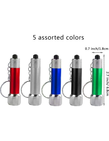 20 Mini Linternas LED Bantoye 6.8 cm para Camping y Fiesta