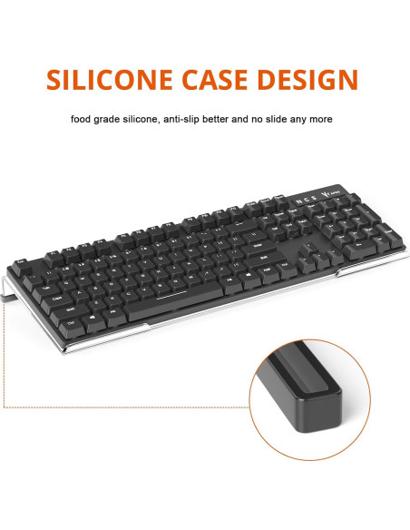 Soporte Elevador Ergonómico para Teclado Richboom Acrílico Transparente Soporte Elevador Ergonómico para Teclado Richboom Acrílico Transparente