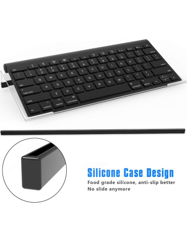 Soporte de Teclado Acrílico Richboom Compacto 30 cm Antideslizante